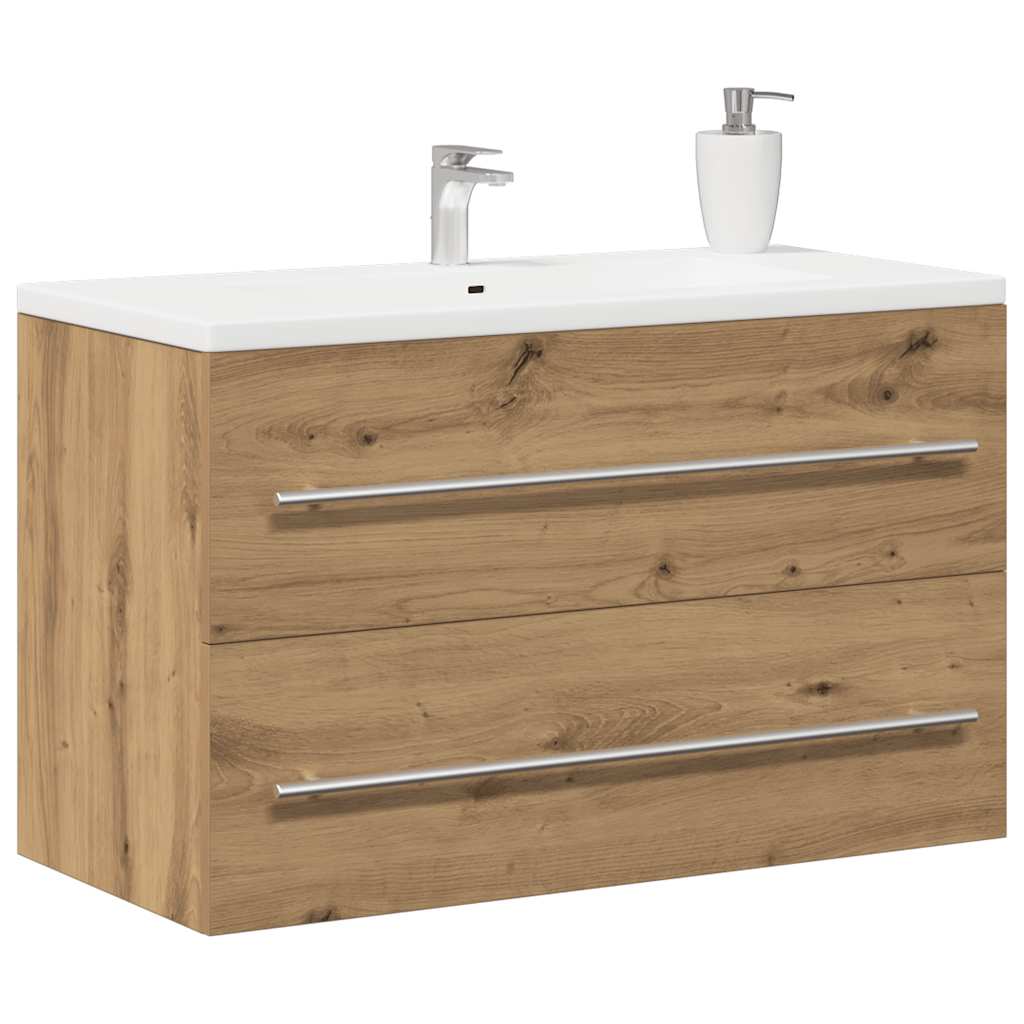 Bathroom Sink Cabinet Artisan Oak 80x38,5x48 cm Engineered Wood