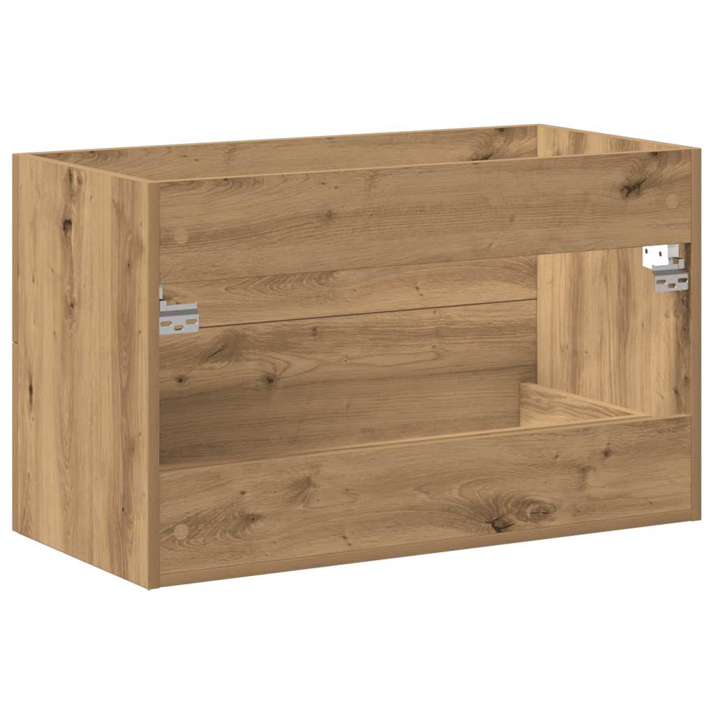 vidaXL Bathroom Sink Cabinet Artisan Oak 80x38.5x48 cm Engineered Wood
