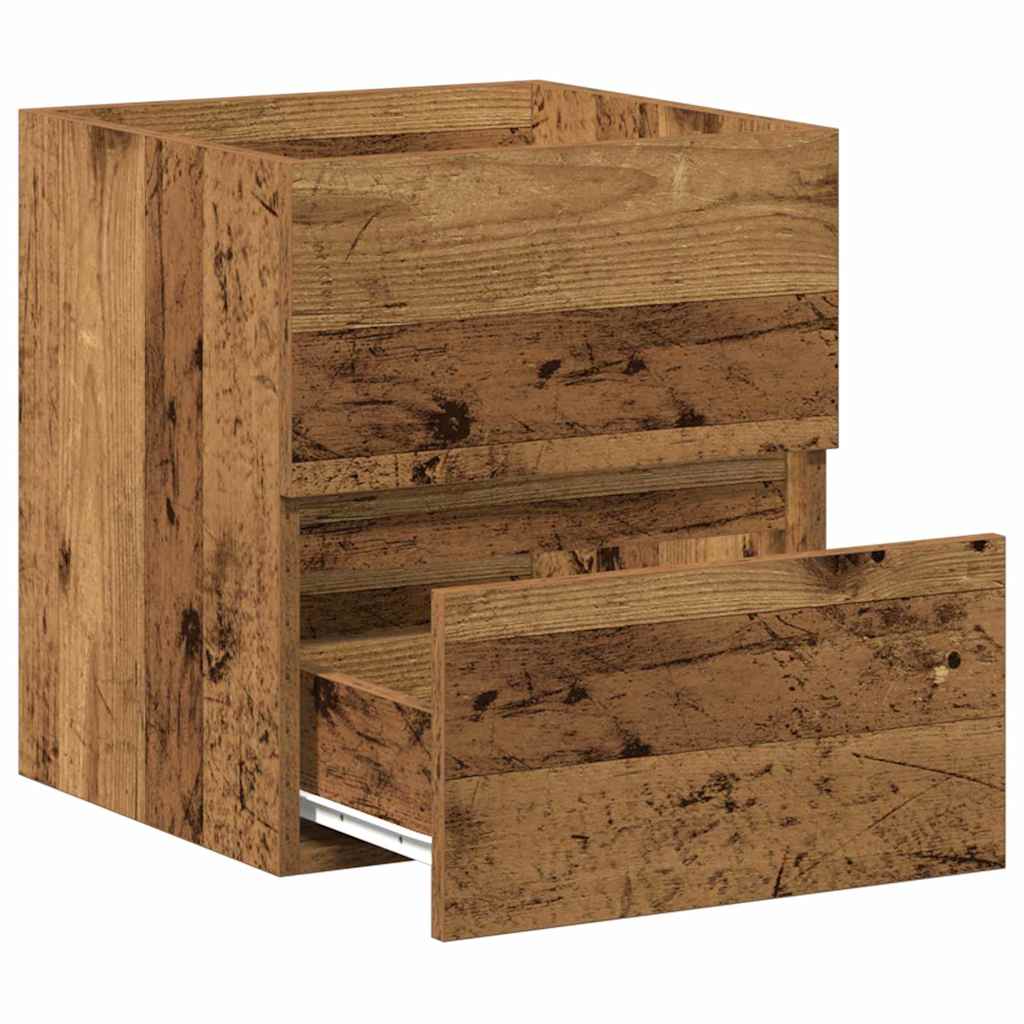 Bathroom Sink Cabinet with Drawer Old Wood 41 x 38.5 x 45 cm