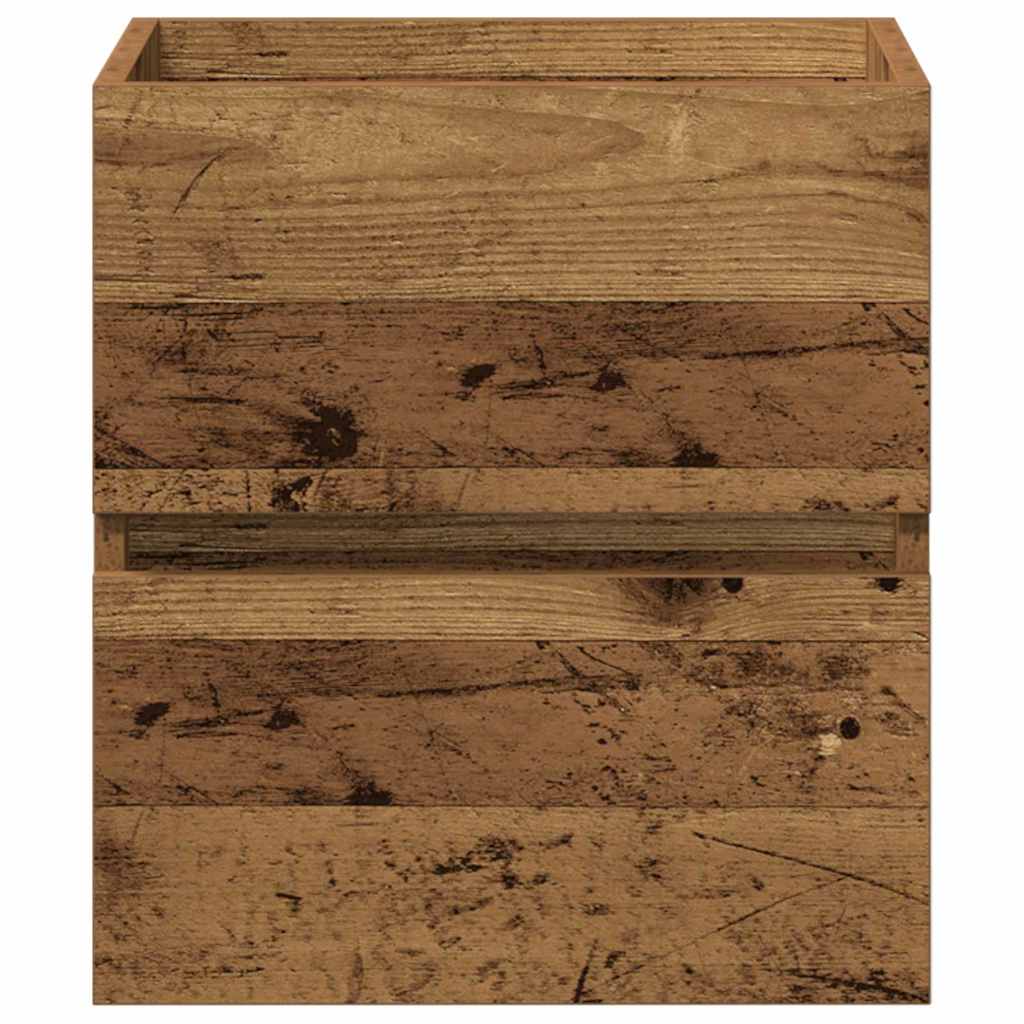 Bathroom Sink Cabinet with Drawer Old Wood 41 x 38.5 x 45 cm