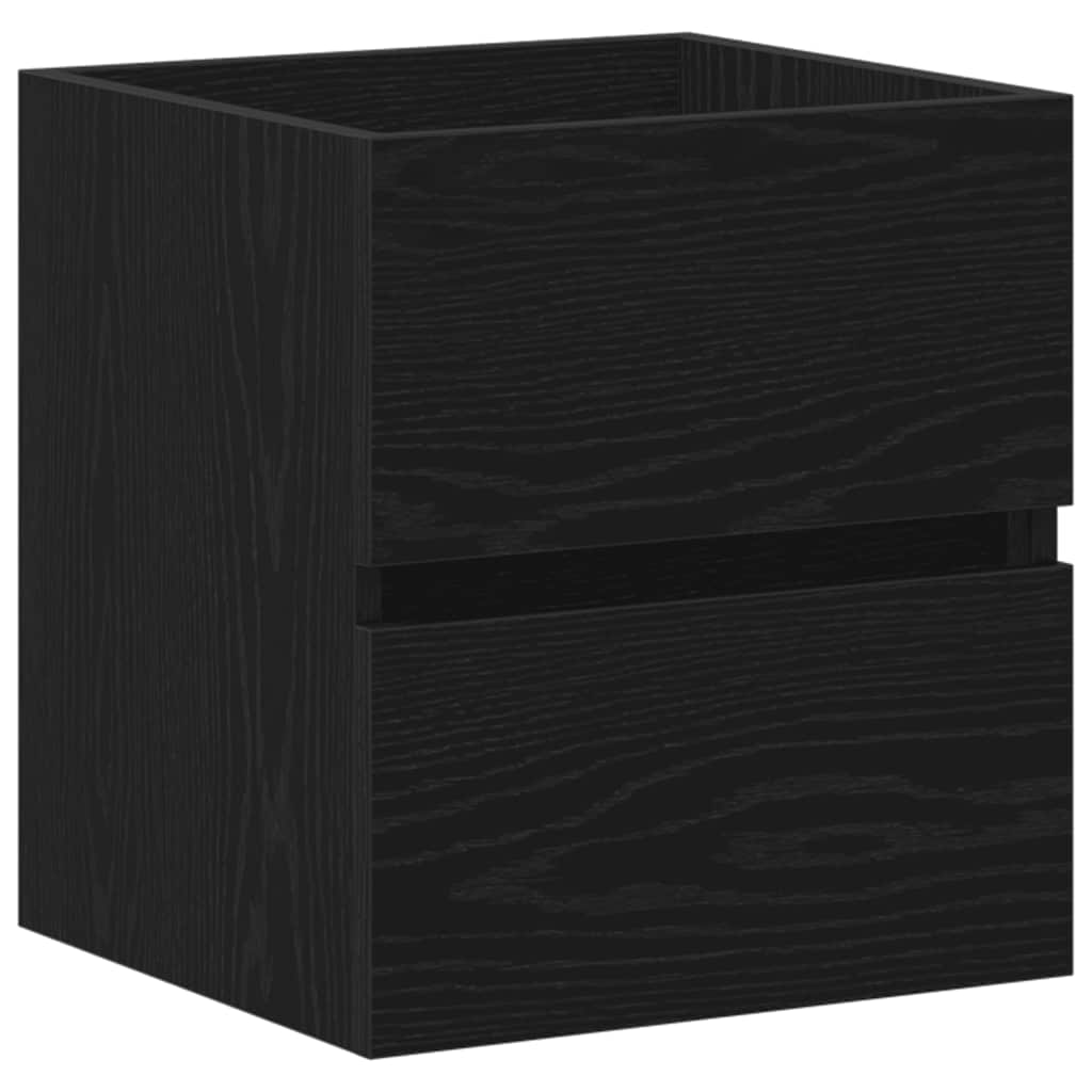 Bathroom Sink Cabinet Black Oak 41x38,5x45 cm Engineered Wood