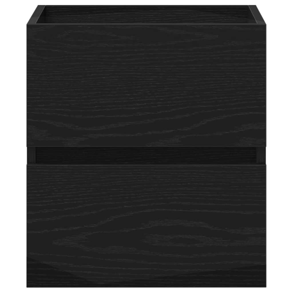 vidaXL Bathroom Sink Cabinet Black Oak 41x38.5x45 cm Engineered Wood