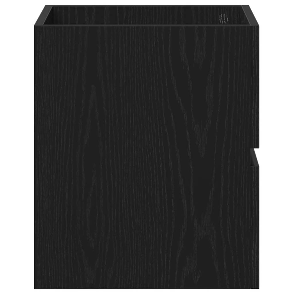 vidaXL Bathroom Sink Cabinet Black Oak 41x38.5x45 cm Engineered Wood