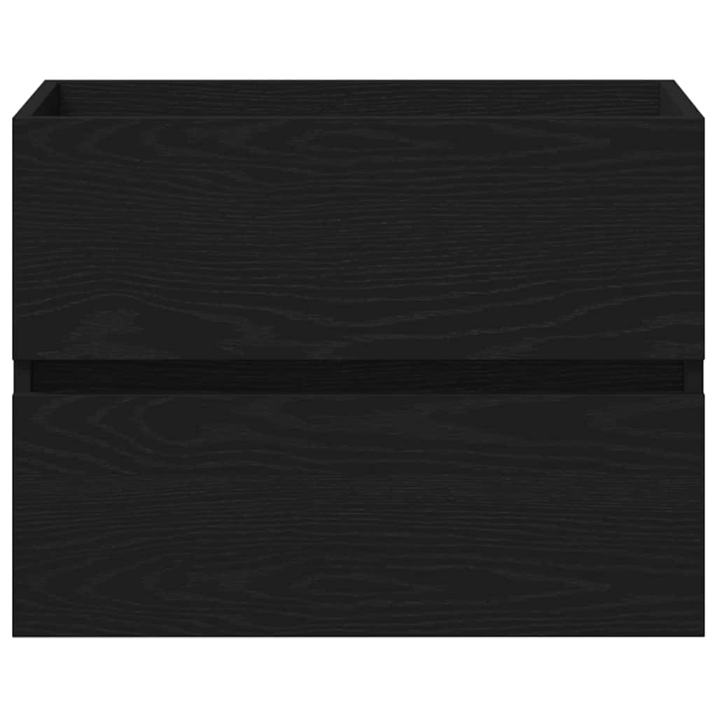 Bathroom Cabinet Black Oak 60 x 38.5 x 45 cm Engineered Wood