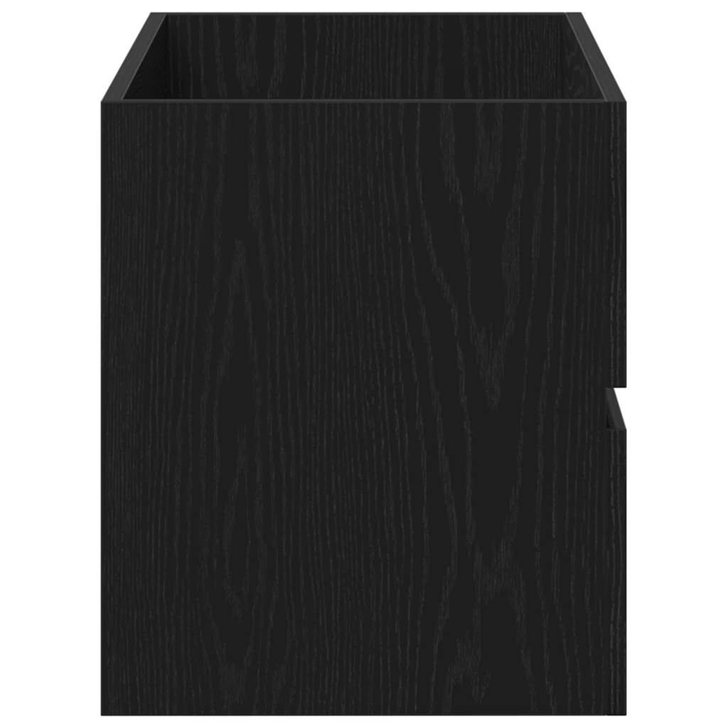 Sink Cabinet Black Oak 80x38,5x45 cm Engineered Wood