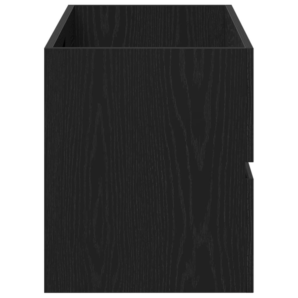 Sink Cabinet Black Oak 100x38,5x45 cm Engineered Wood