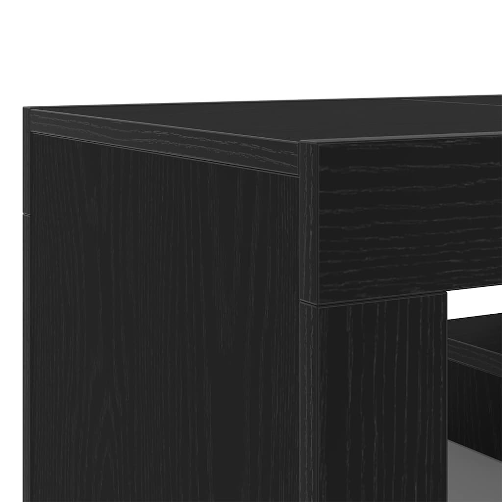 TV Cabinet Black Oak 120 x 35 x 40 cm Engineered Wood