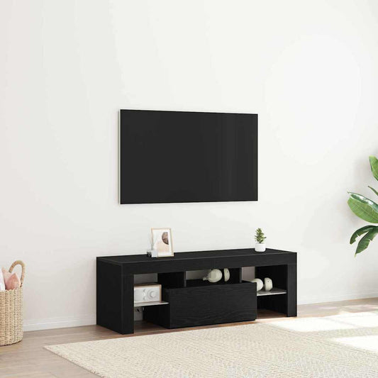 TV Cabinet 120 x 35 x 40 cm Black Oak Engineered Wood