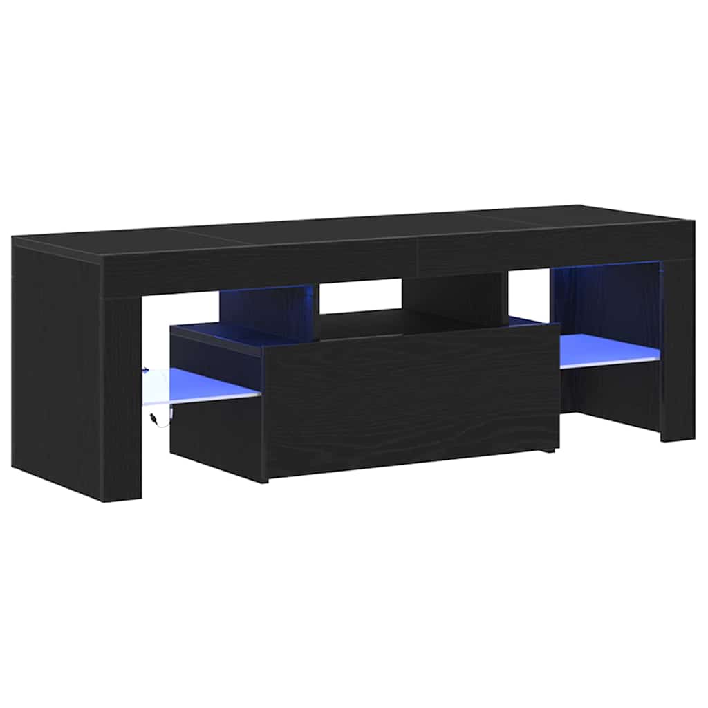 TV Cabinet Black Oak 120 x 35 x 40 cm Engineered Wood