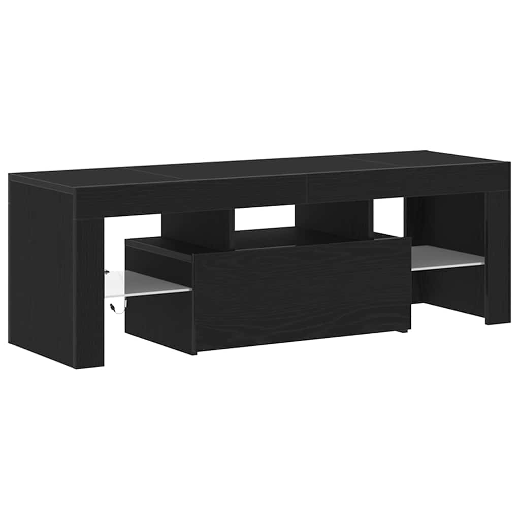 TV Cabinet Black Oak 120 x 35 x 40 cm Engineered Wood