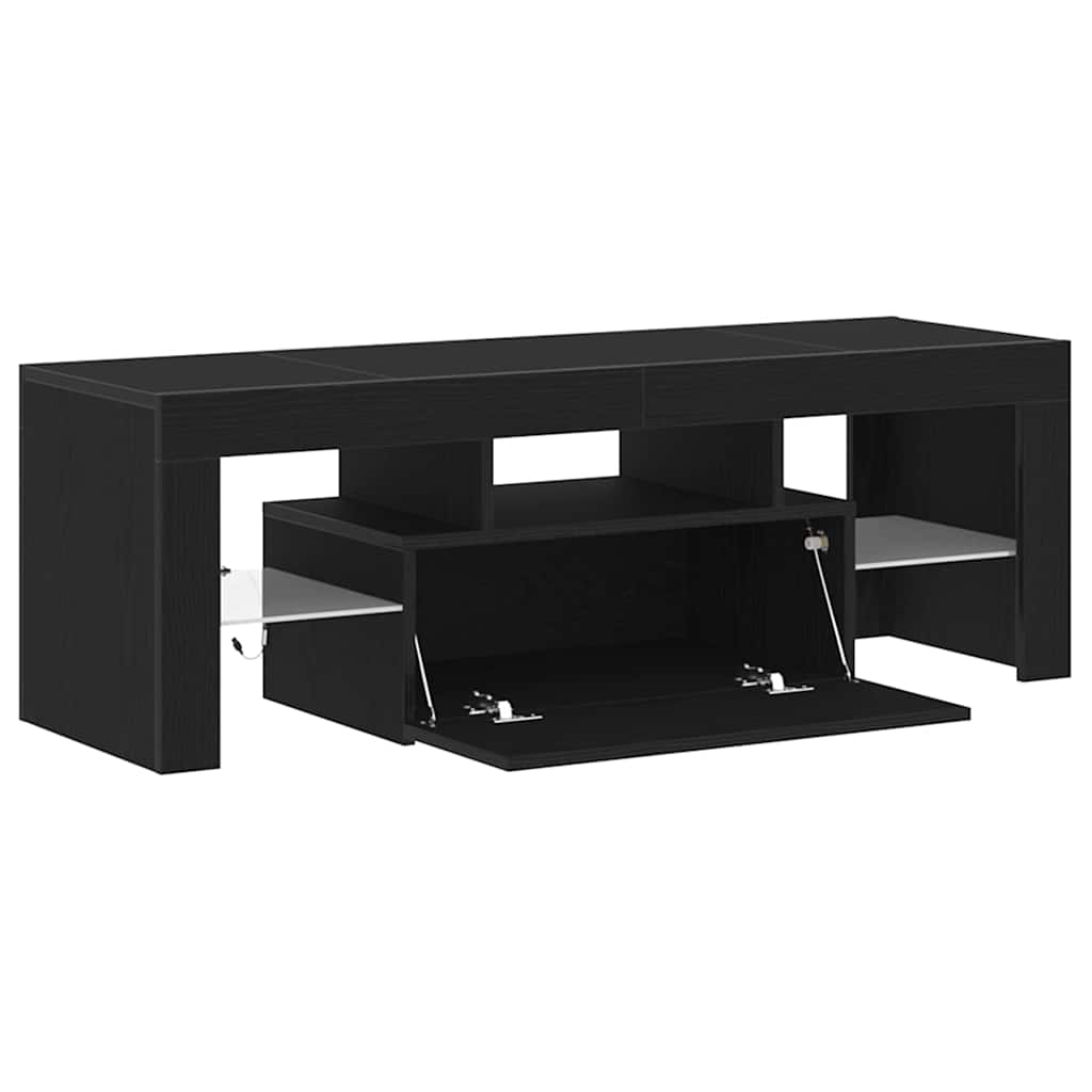 TV Cabinet Black Oak 120 x 35 x 40 cm Engineered Wood