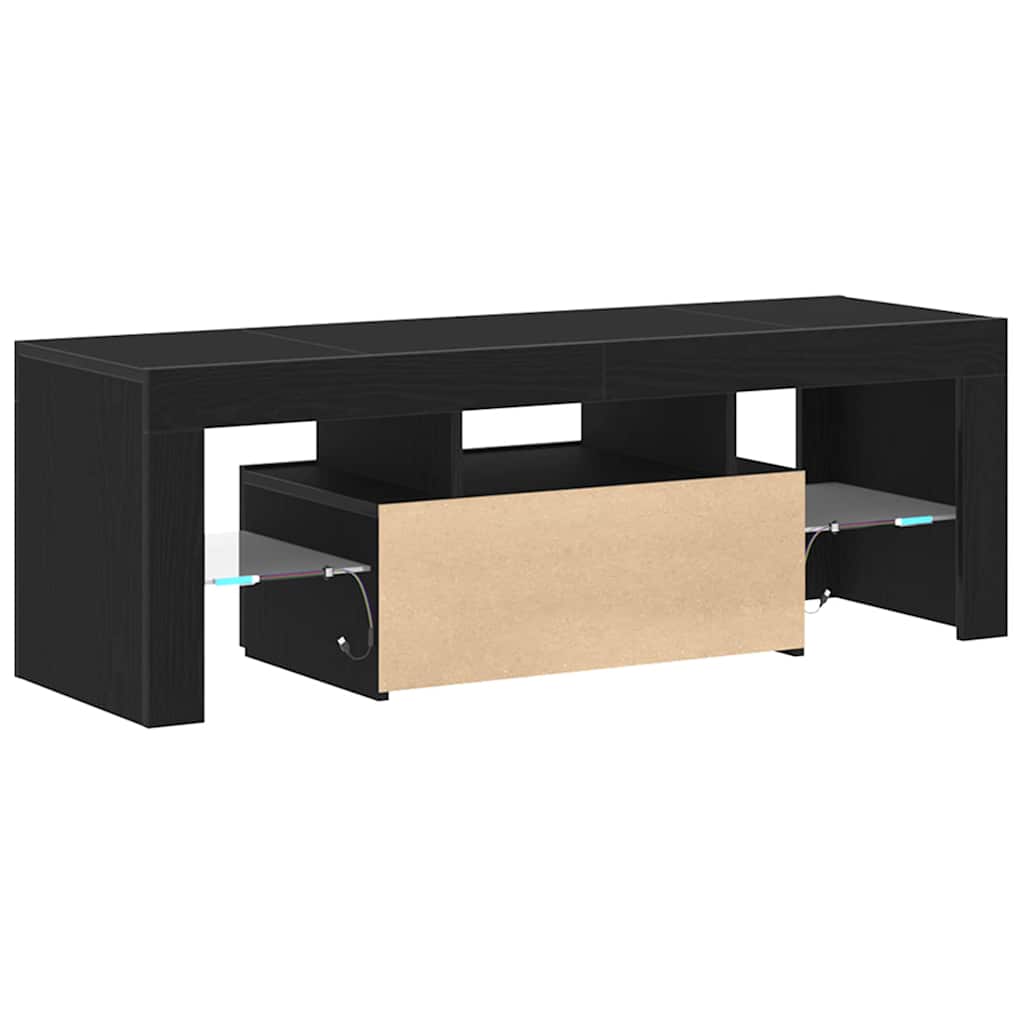 TV Cabinet Black Oak 120 x 35 x 40 cm Engineered Wood