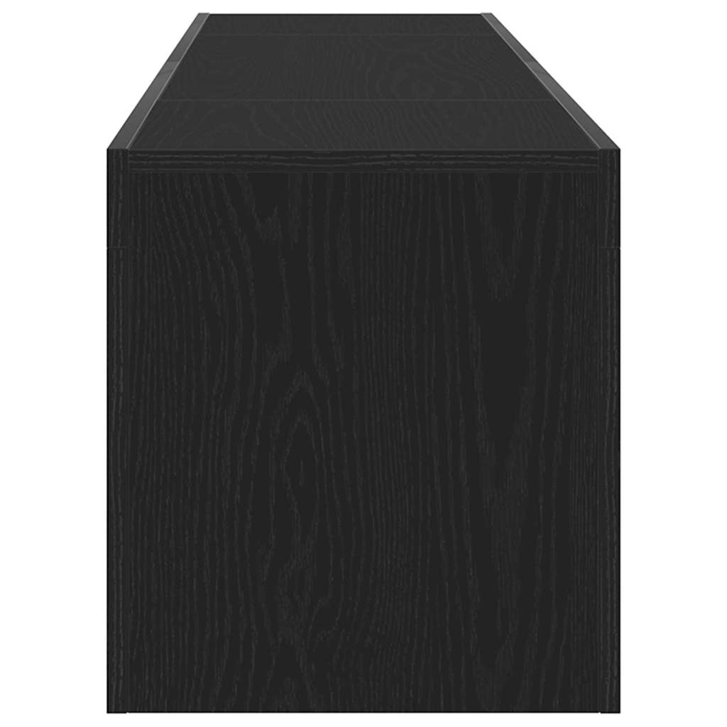TV Cabinet Black Oak 120 x 35 x 40 cm Engineered Wood
