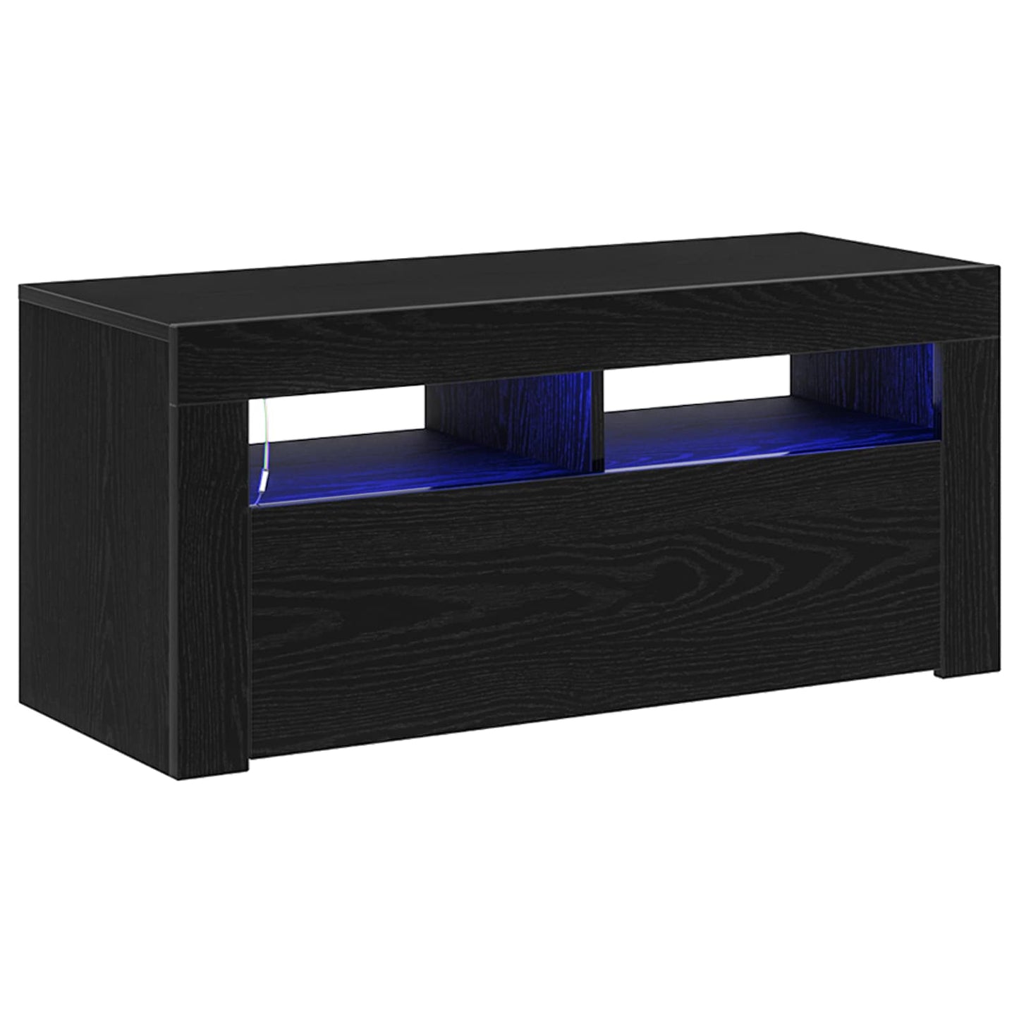TV Cabinet Black Oak 90 x 35 x 40 cm Engineered Wood