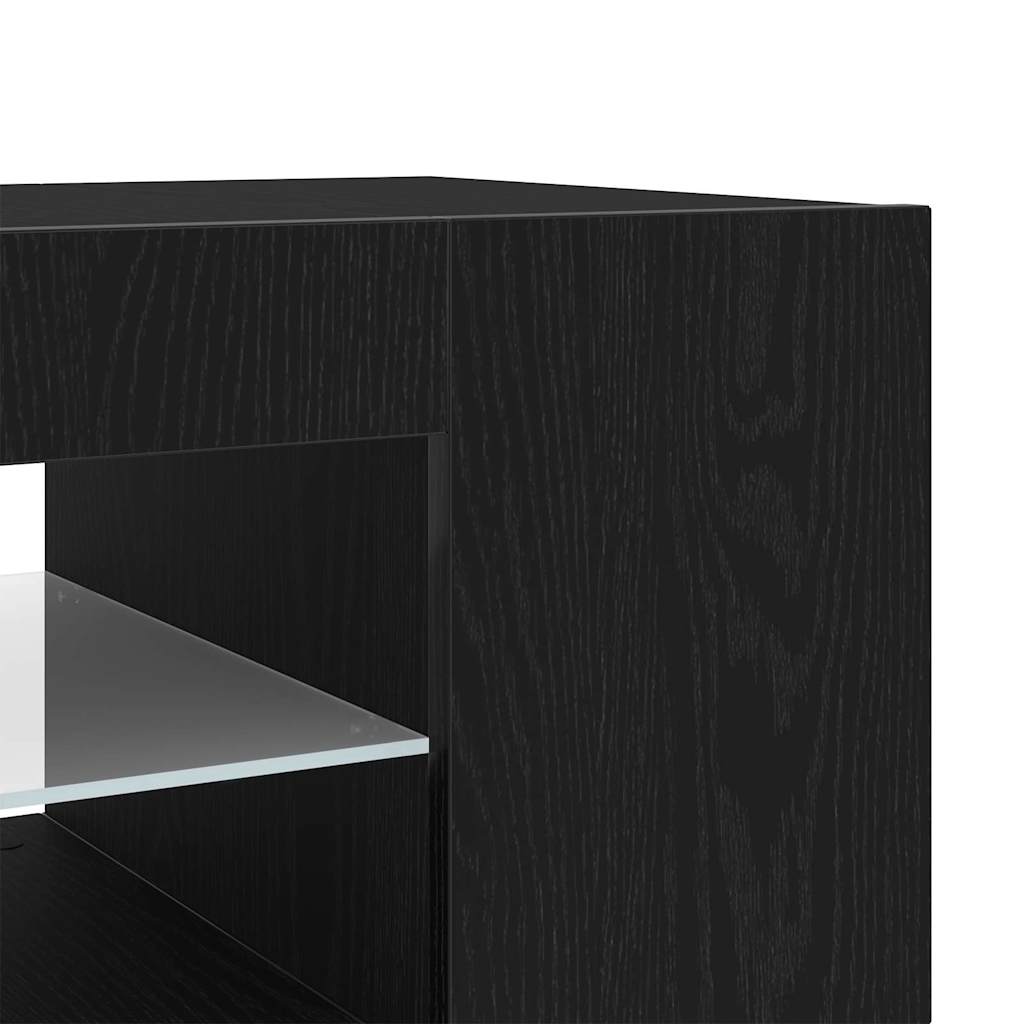 TV Cabinet 135 x 39 x 30 cm Black Oak Engineered Wood
