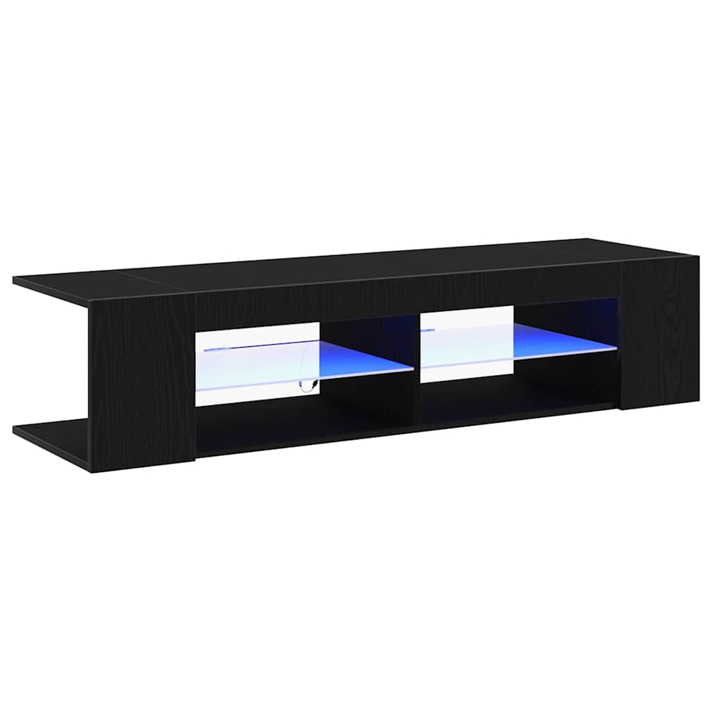 TV Cabinet 135 x 39 x 30 cm Black Oak Engineered Wood
