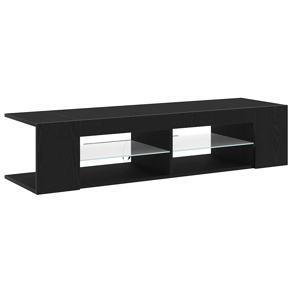 TV Cabinet 135 x 39 x 30 cm Black Oak Engineered Wood