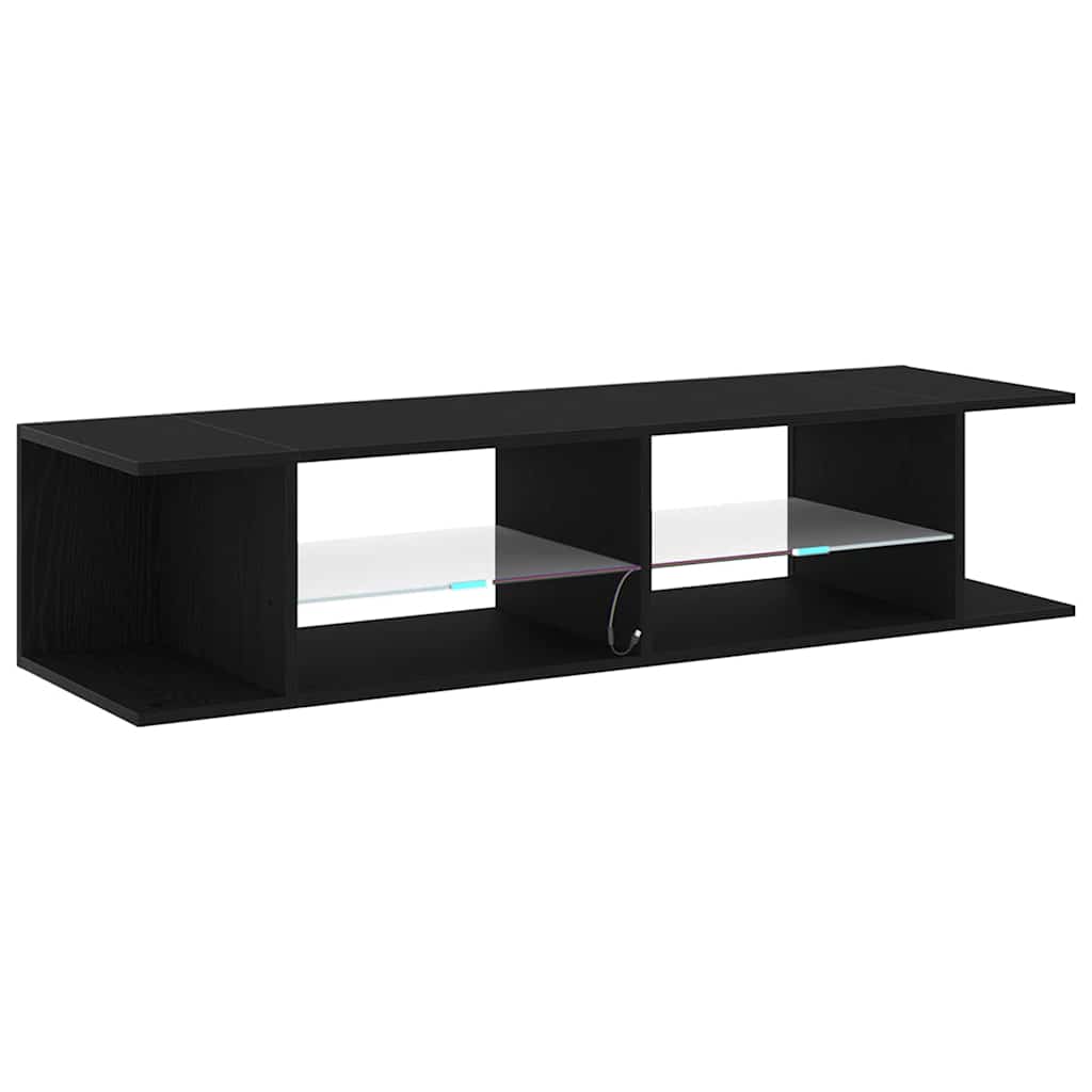 TV Cabinet 135 x 39 x 30 cm Black Oak Engineered Wood