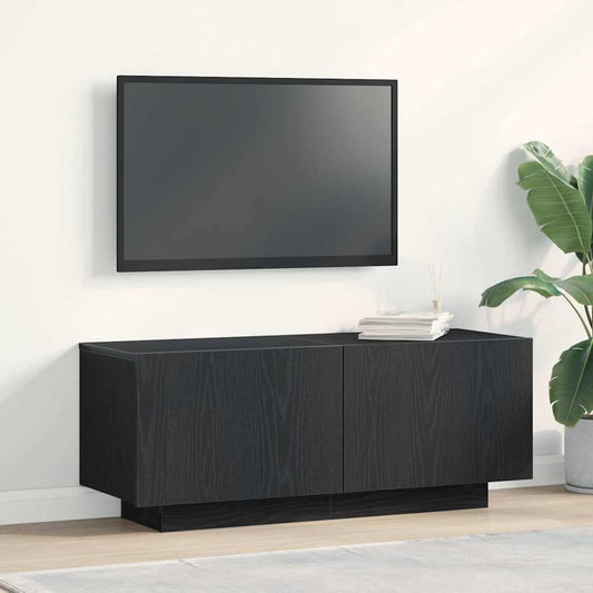 TV Cabinet 100 x 35 x 40 cm Black Oak Engineered Wood