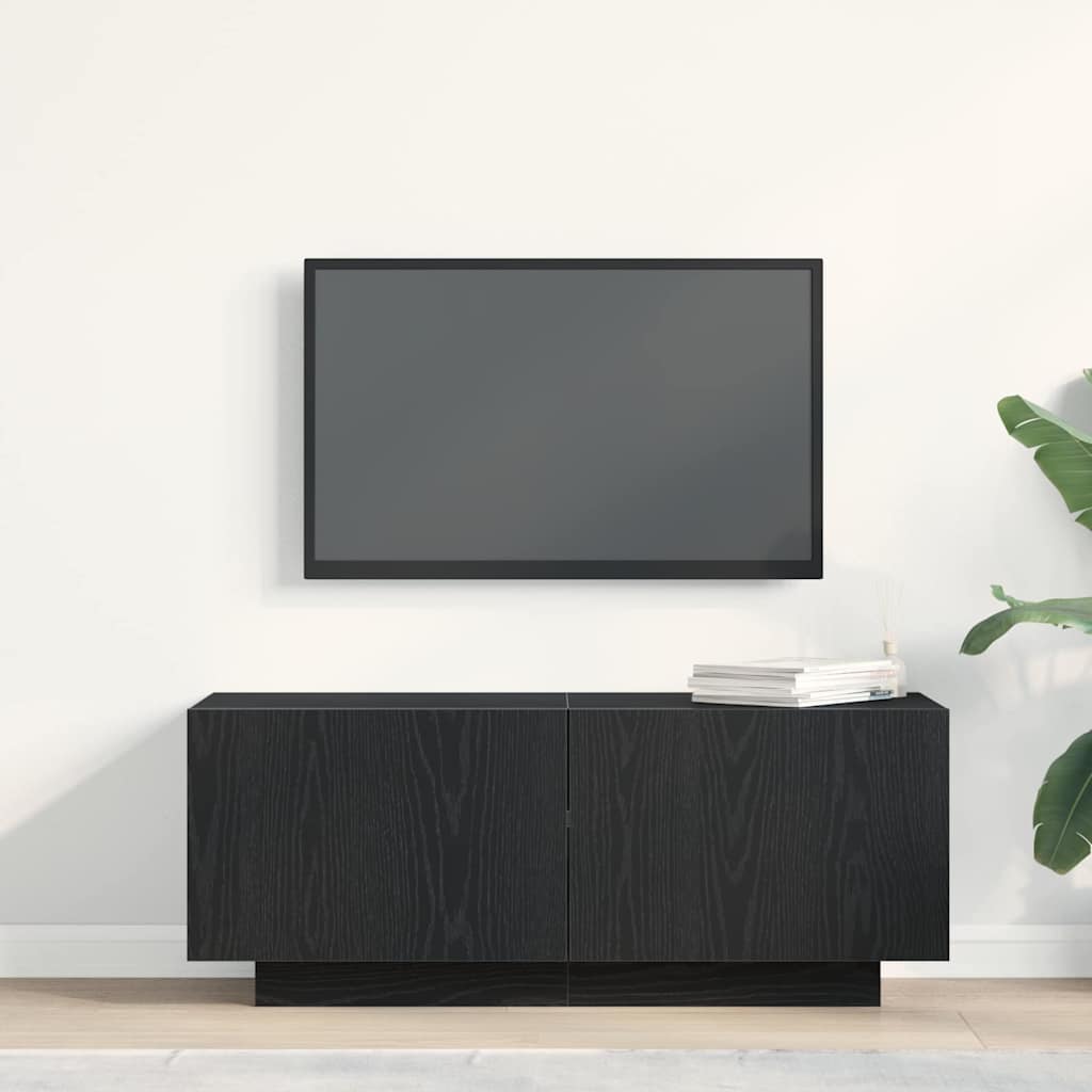 TV Cabinet 100 x 35 x 40 cm Black Oak Engineered Wood