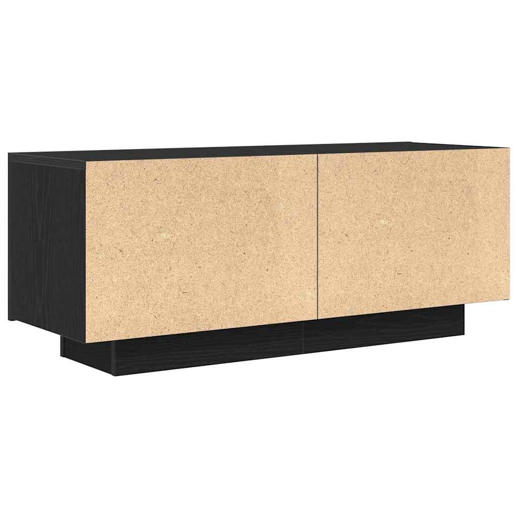 TV Cabinet 100 x 35 x 40 cm Black Oak Engineered Wood