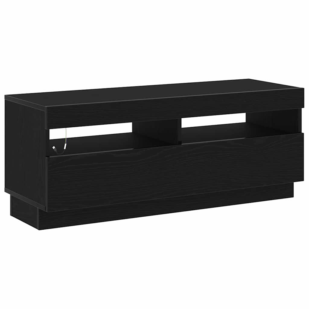 TV Cabinet Black Oak 100 x 35 x 40 cm Engineered Wood
