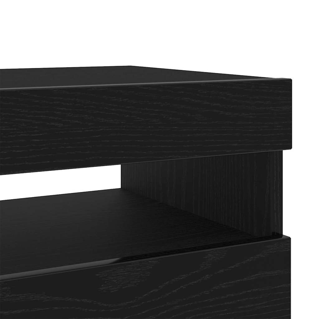 TV Cabinet Black Oak 80 x 35 x 40 cm Engineered Wood