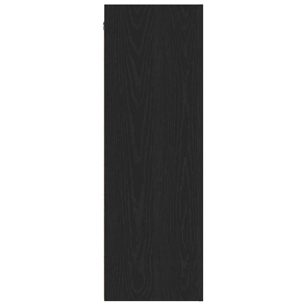 Wall TV Cabinet 2 pcs Black Oak 30.5 x 28.5 x 90 cm