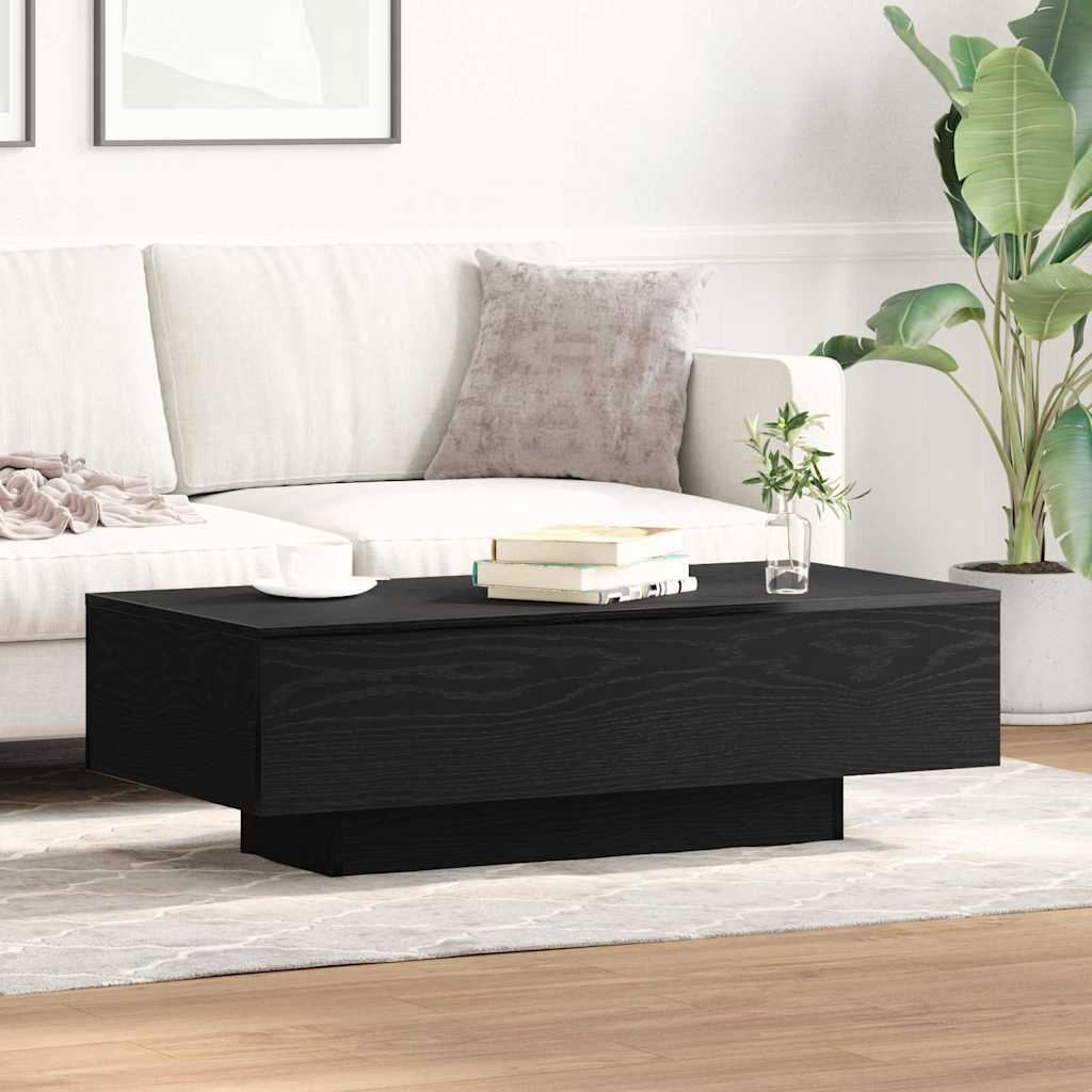 Coffee Table Black Oak 100 x 49.5 x 31 cm Engineered Wood
