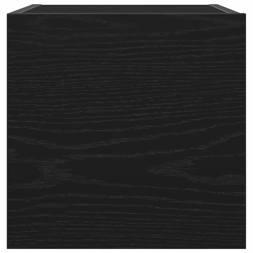Wall Mounted TV Cabinet 2 pcs Black Oak 30.5 x 30 x 30 cm