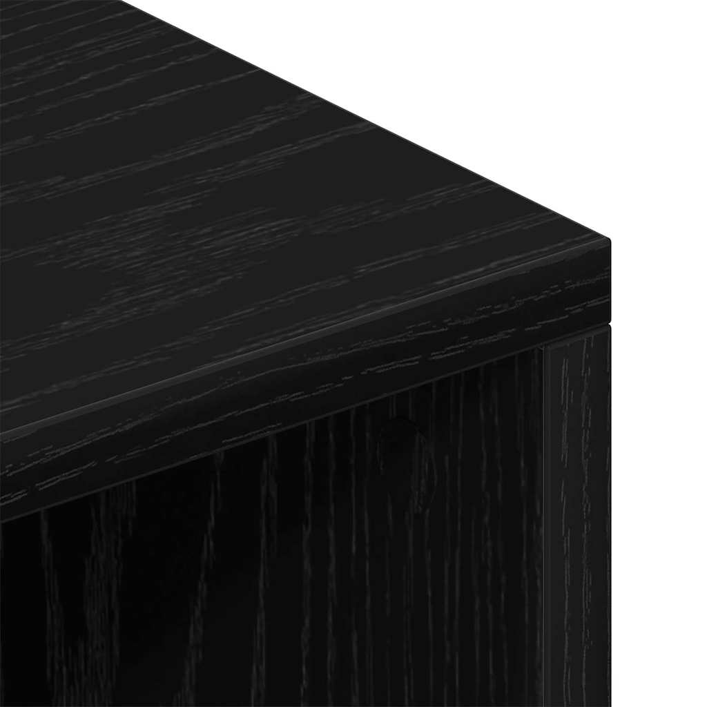 TV Cabinet 69.5 x 30 x 50 cm Black Oak Engineered Wood