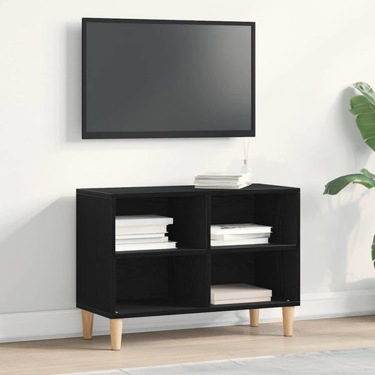 TV Cabinet 69.5 x 30 x 50 cm Black Oak Engineered Wood