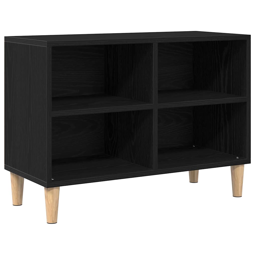 TV Cabinet 69.5 x 30 x 50 cm Black Oak Engineered Wood