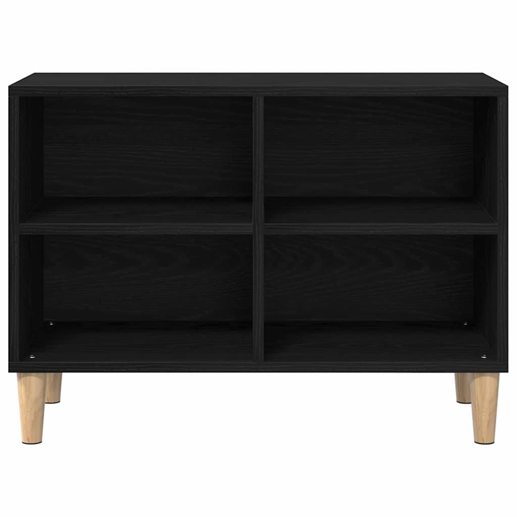 TV Cabinet 69.5 x 30 x 50 cm Black Oak Engineered Wood
