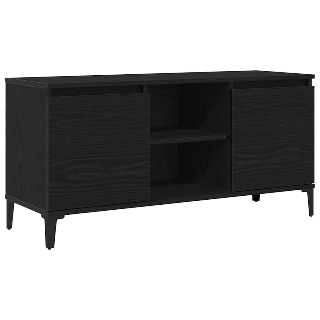 TV Cabinet Black Oak 102 x 35 x 50 cm Engineered Wood