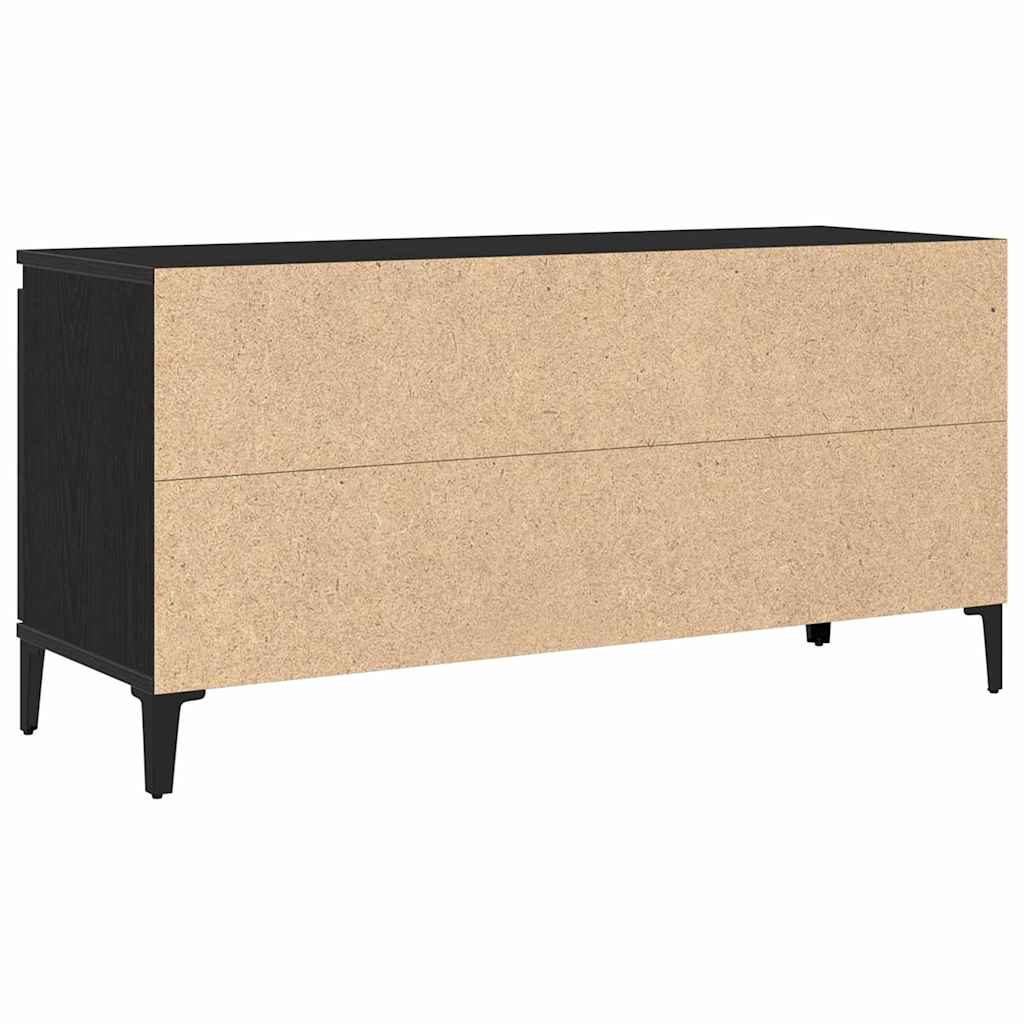 TV Cabinet Black Oak 102 x 35 x 50 cm Engineered Wood