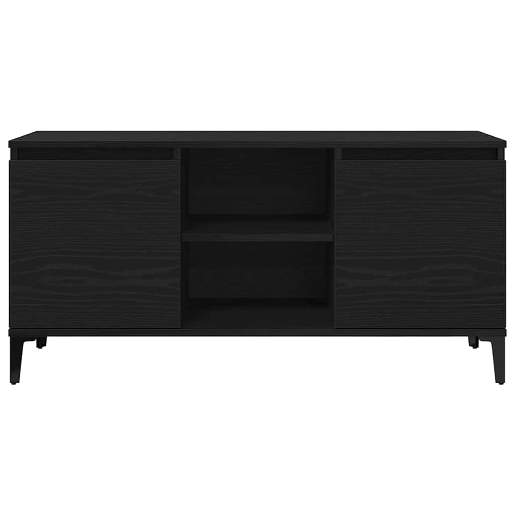 TV Cabinet Black Oak 102 x 35 x 50 cm Engineered Wood