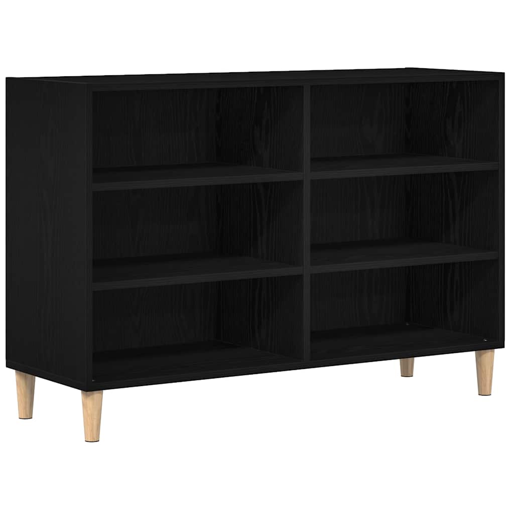 Sideboard Black Oak 103.5 x 35 x 70 cm Engineered Wood