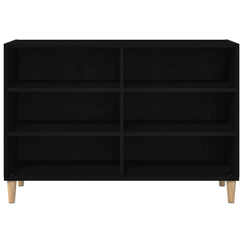 Sideboard Black Oak 103.5 x 35 x 70 cm Engineered Wood