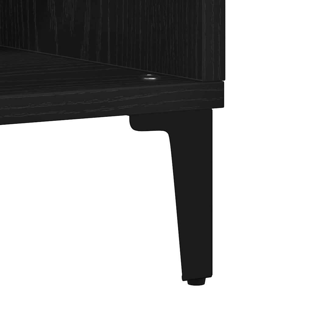 Sideboard Black Oak 103.5 x 35 x 70 cm Engineered Wood