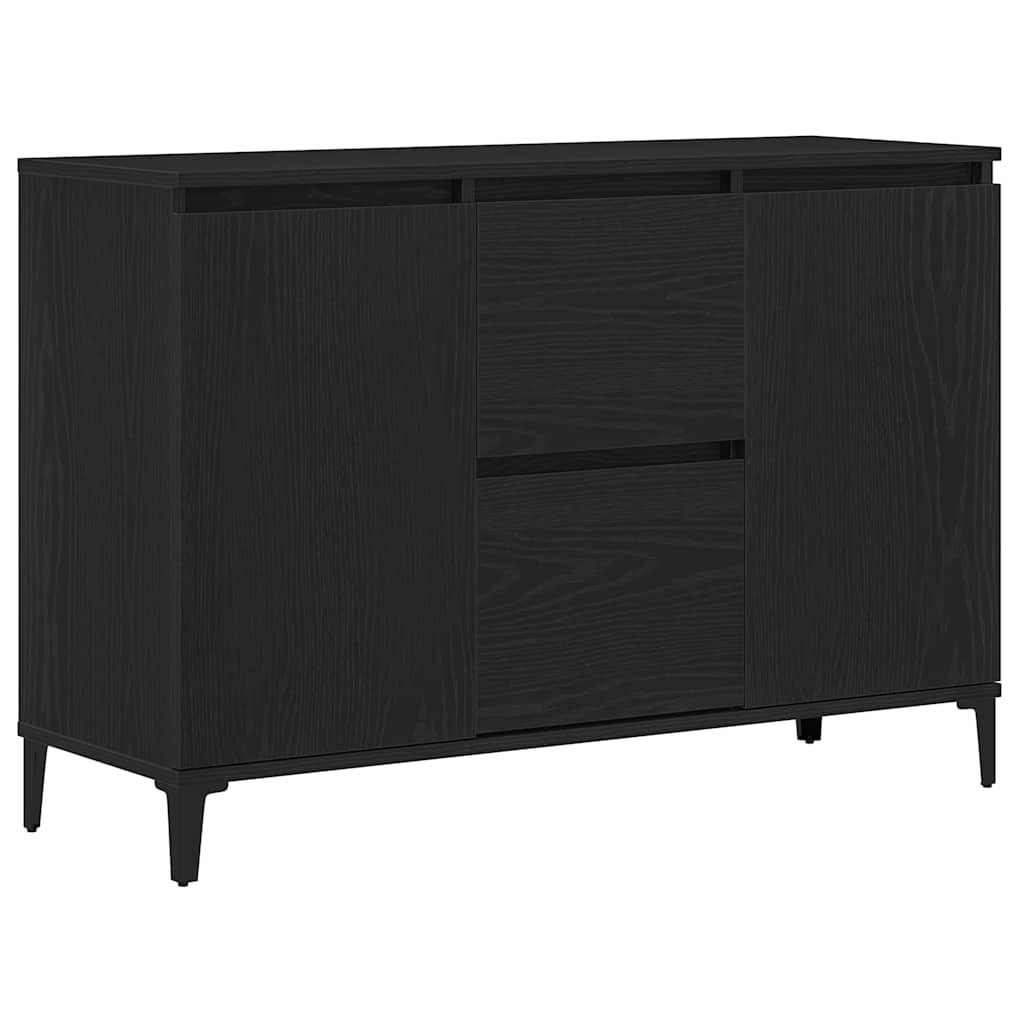Sideboard Black Oak 104 x 35 x 70 cm Engineered Wood