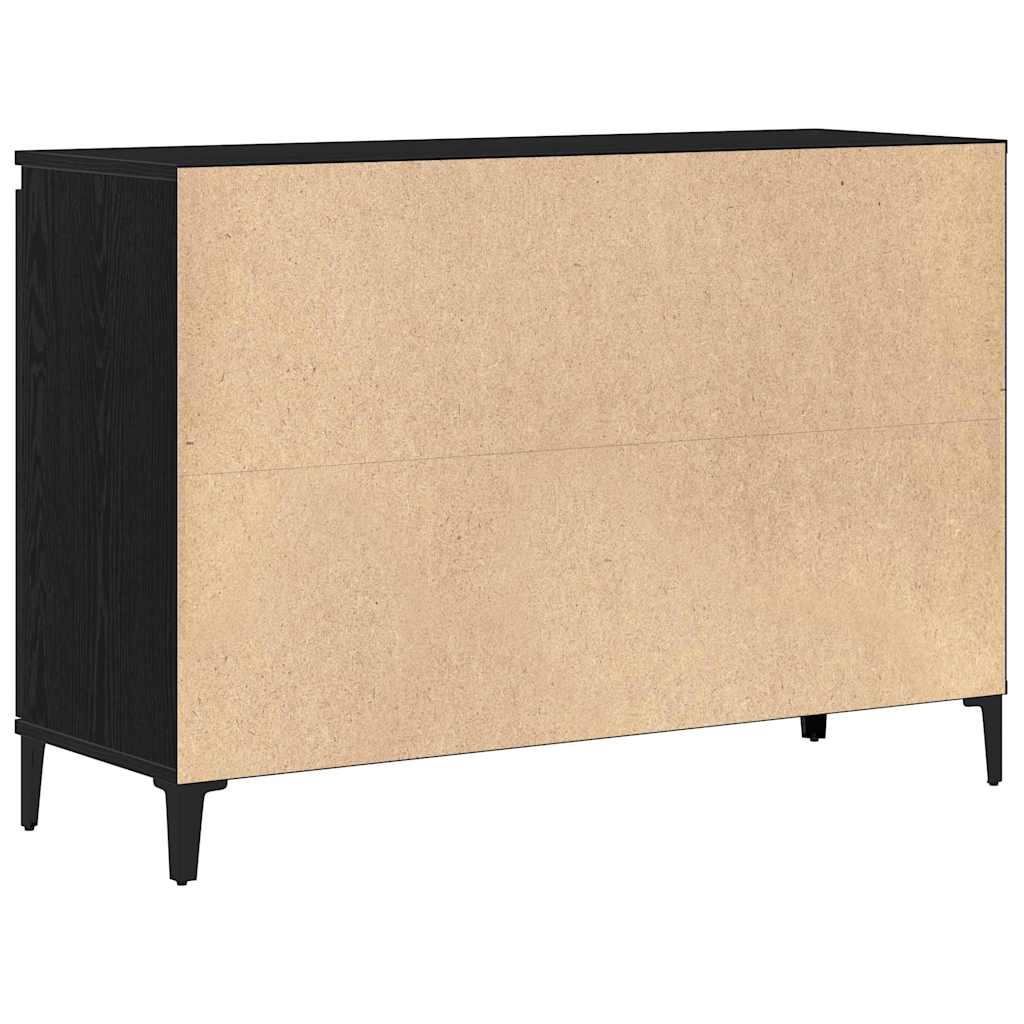 Sideboard Black Oak 104 x 35 x 70 cm Engineered Wood