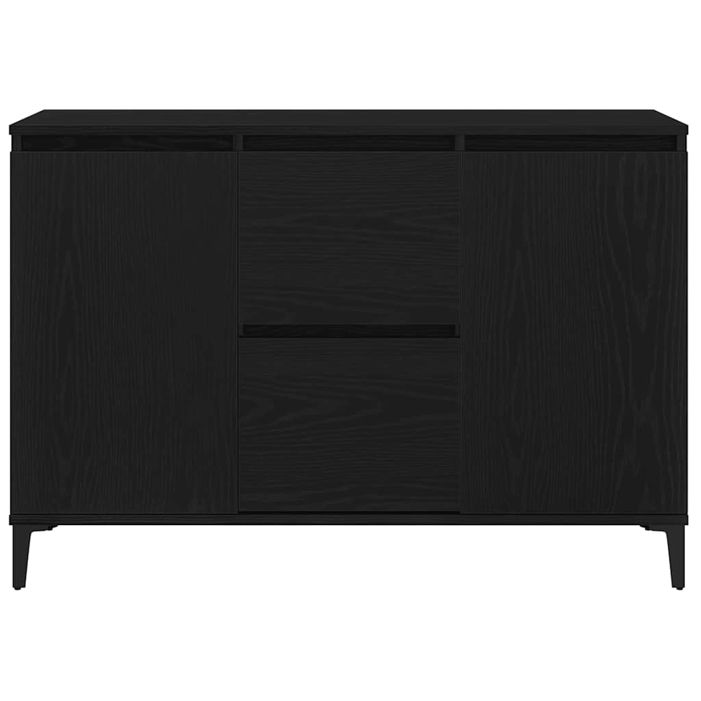 Sideboard Black Oak 104 x 35 x 70 cm Engineered Wood
