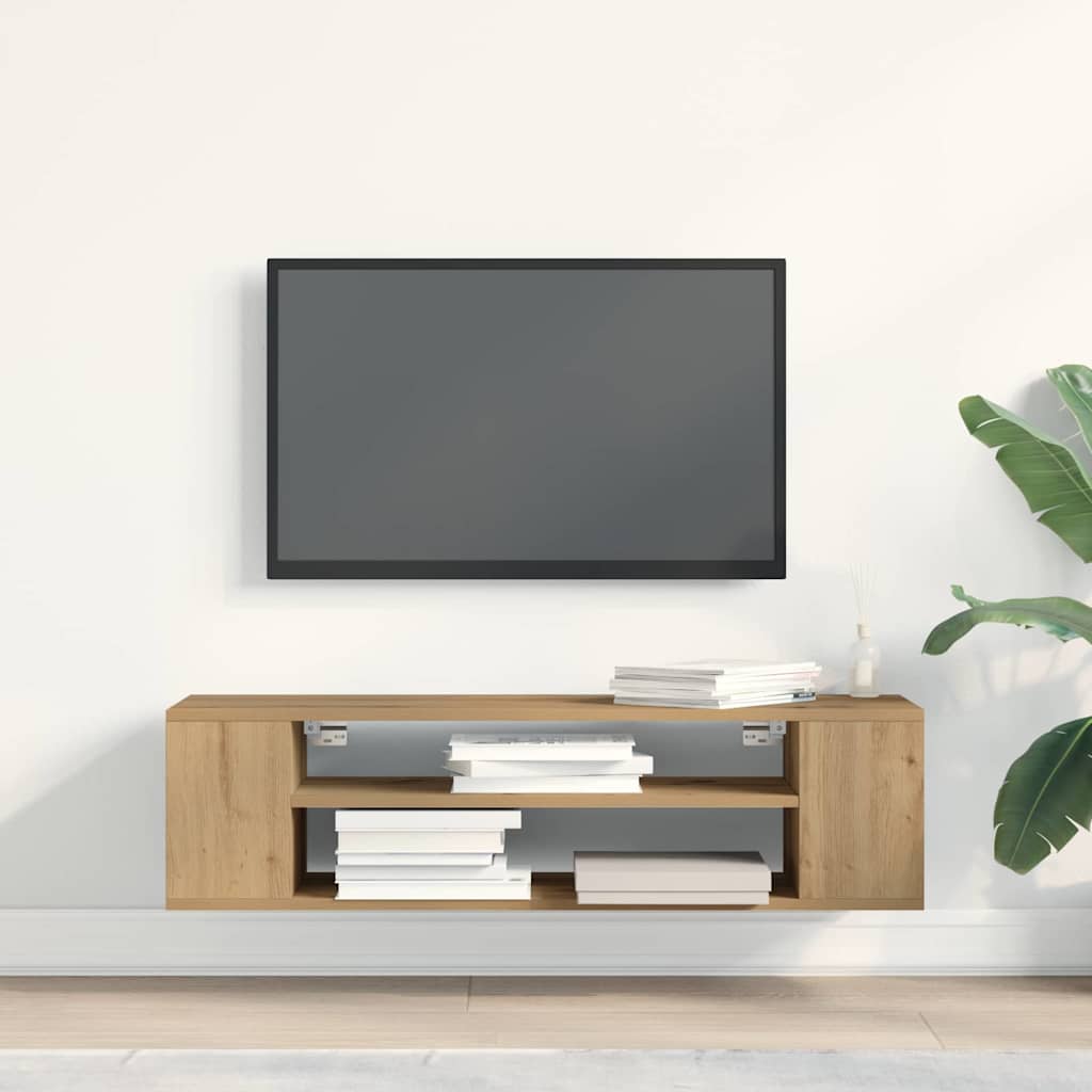 TV Cabinet Artisian oak 100 x 30 x 26.5 cm Engineered Wood