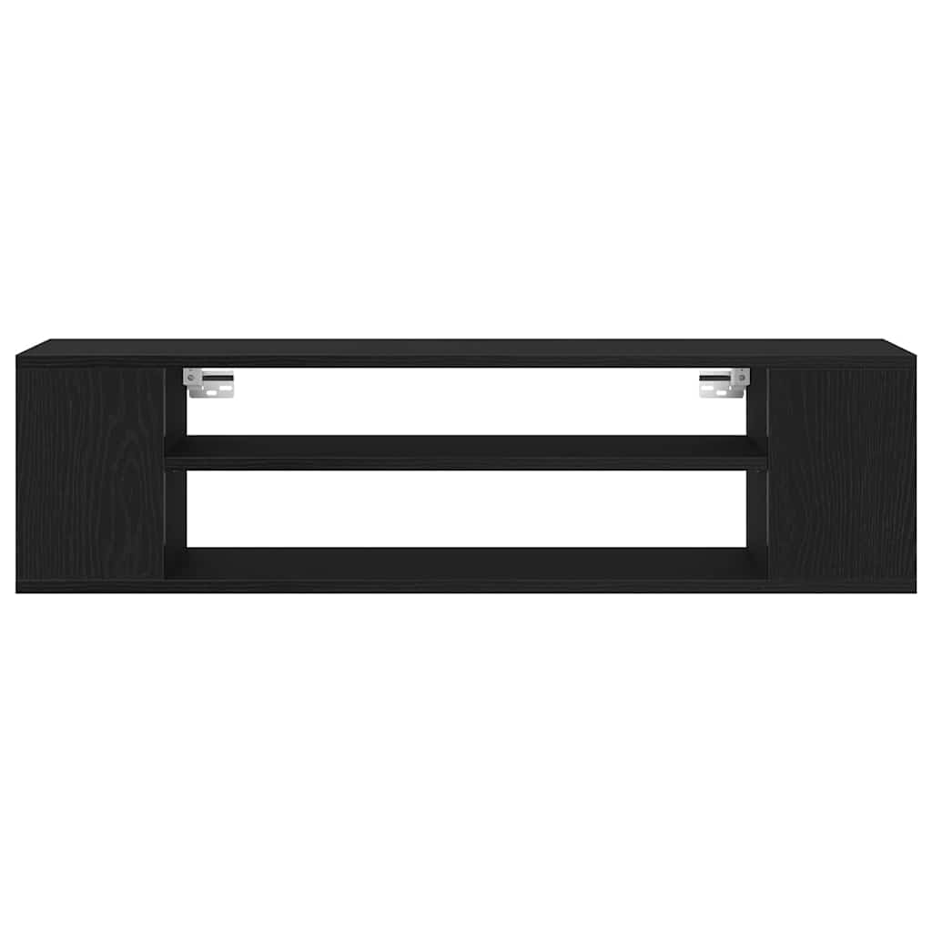 TV Cabinet 100 x 30 x 26.5 cm Black Oak Engineered Wood