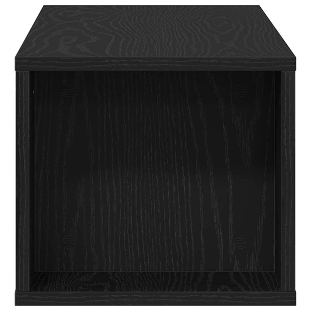 TV Cabinet 100 x 30 x 26.5 cm Black Oak Engineered Wood