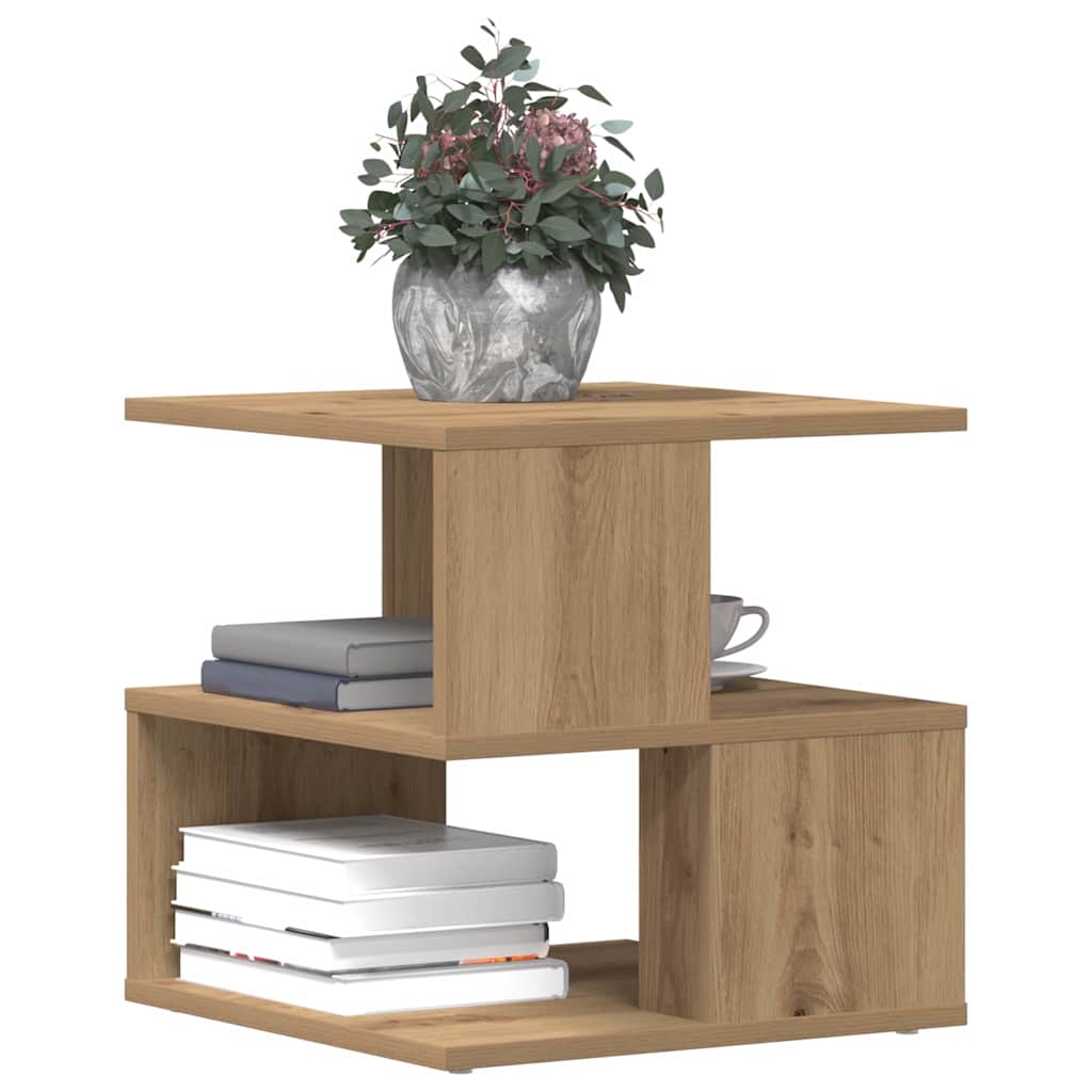 Side Table Artisan Oak 40 x 40 x 40 cm Engineered Wood