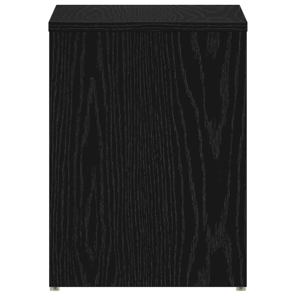 Bedside Cabinet 2 pcs Black Oak 40 x 30 x 40 cm Engineered Wood