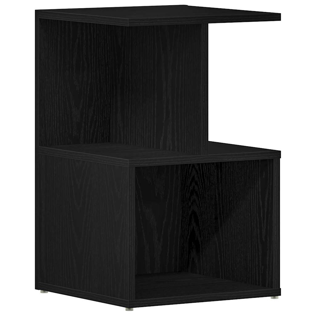 Bedside Cabinet Black Oak 35 x 35 x 55 cm Engineered Wood