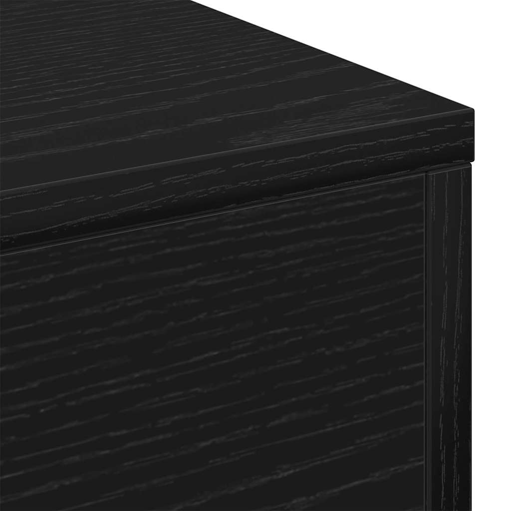 Coffee Table Black Oak 96 x 50 x 45 cm Engineered Wood